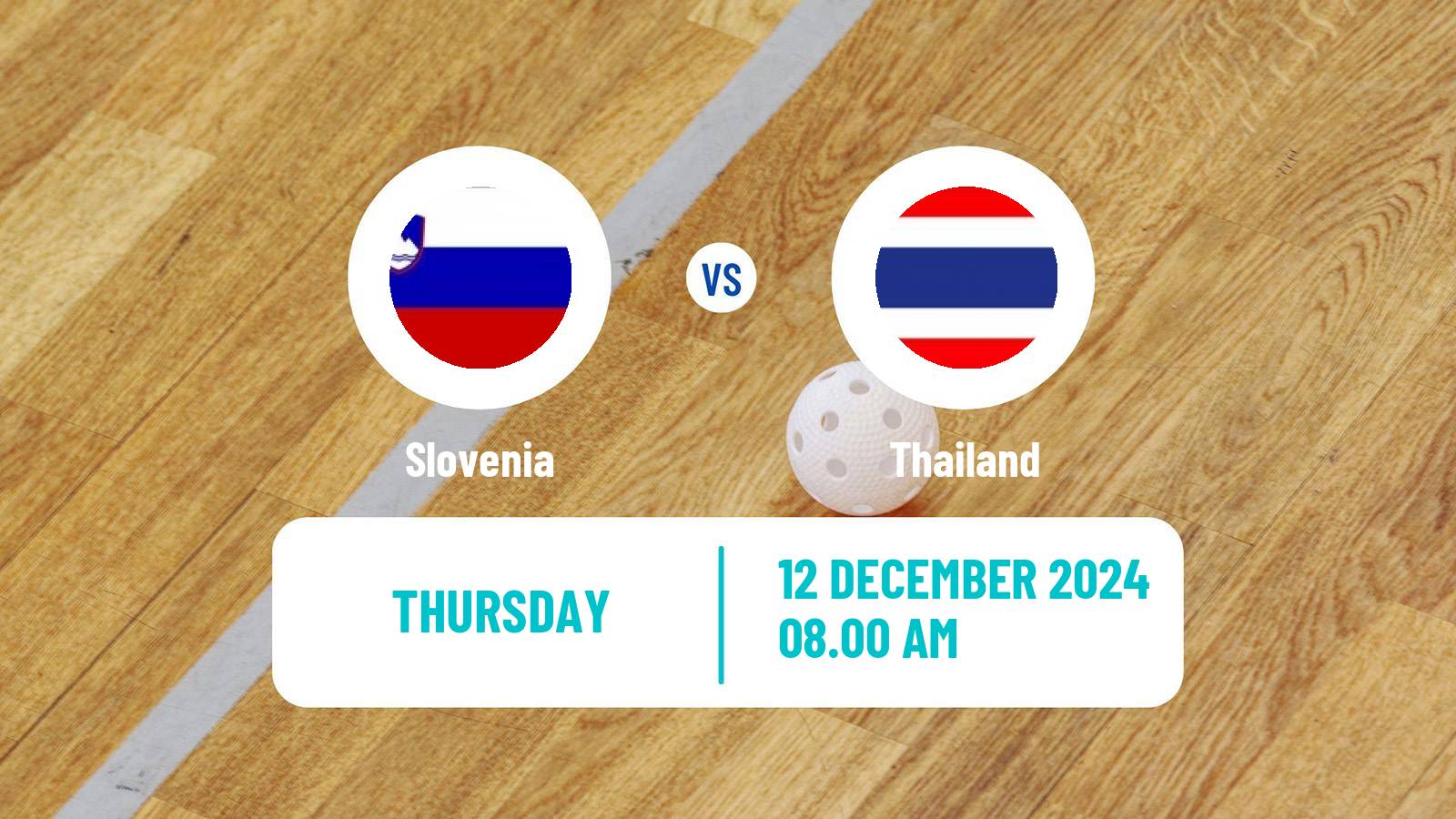 Floorball World Championship Floorball Slovenia - Thailand