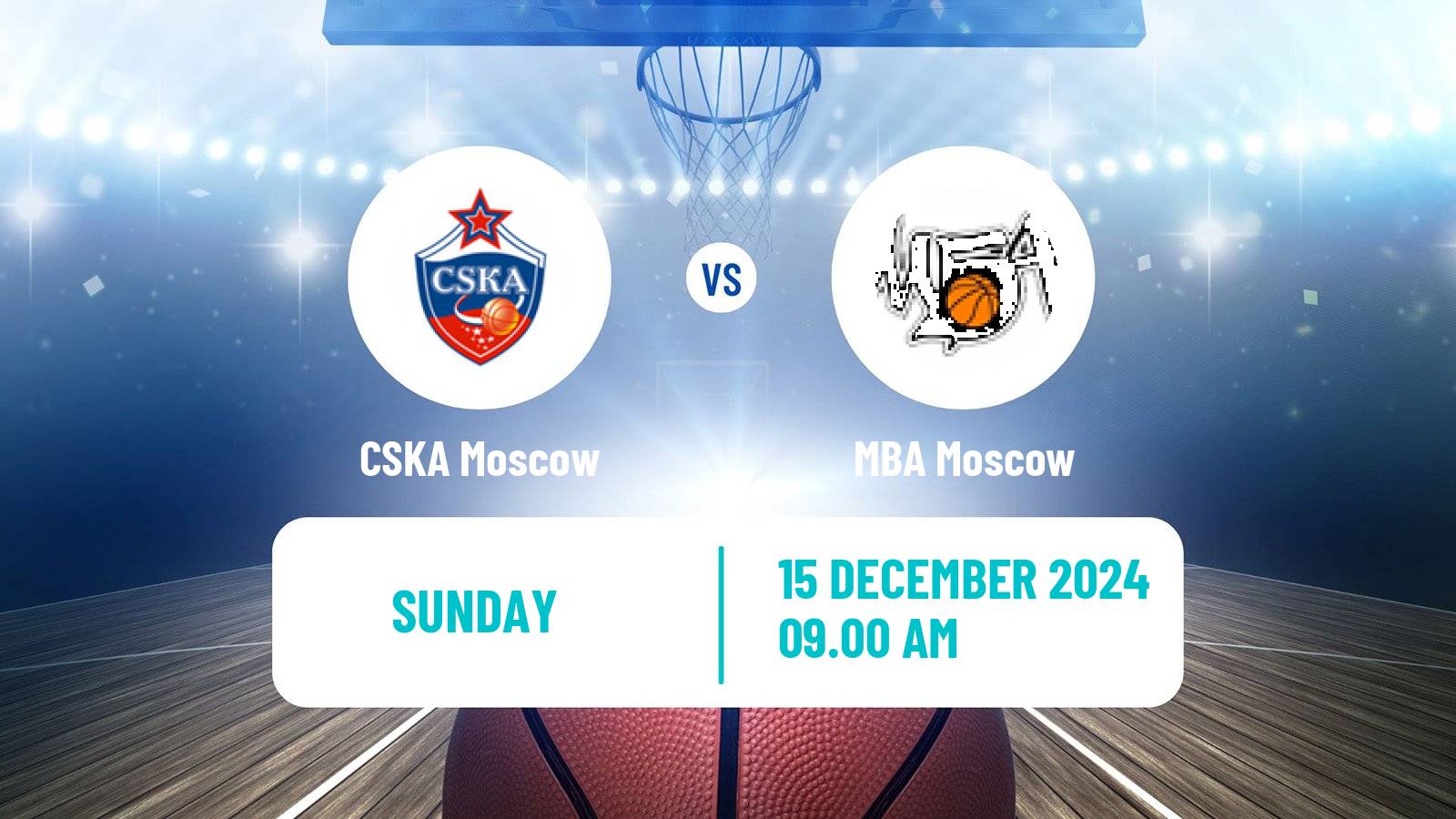 Basketball VTB United League CSKA Moscow - MBA Moscow