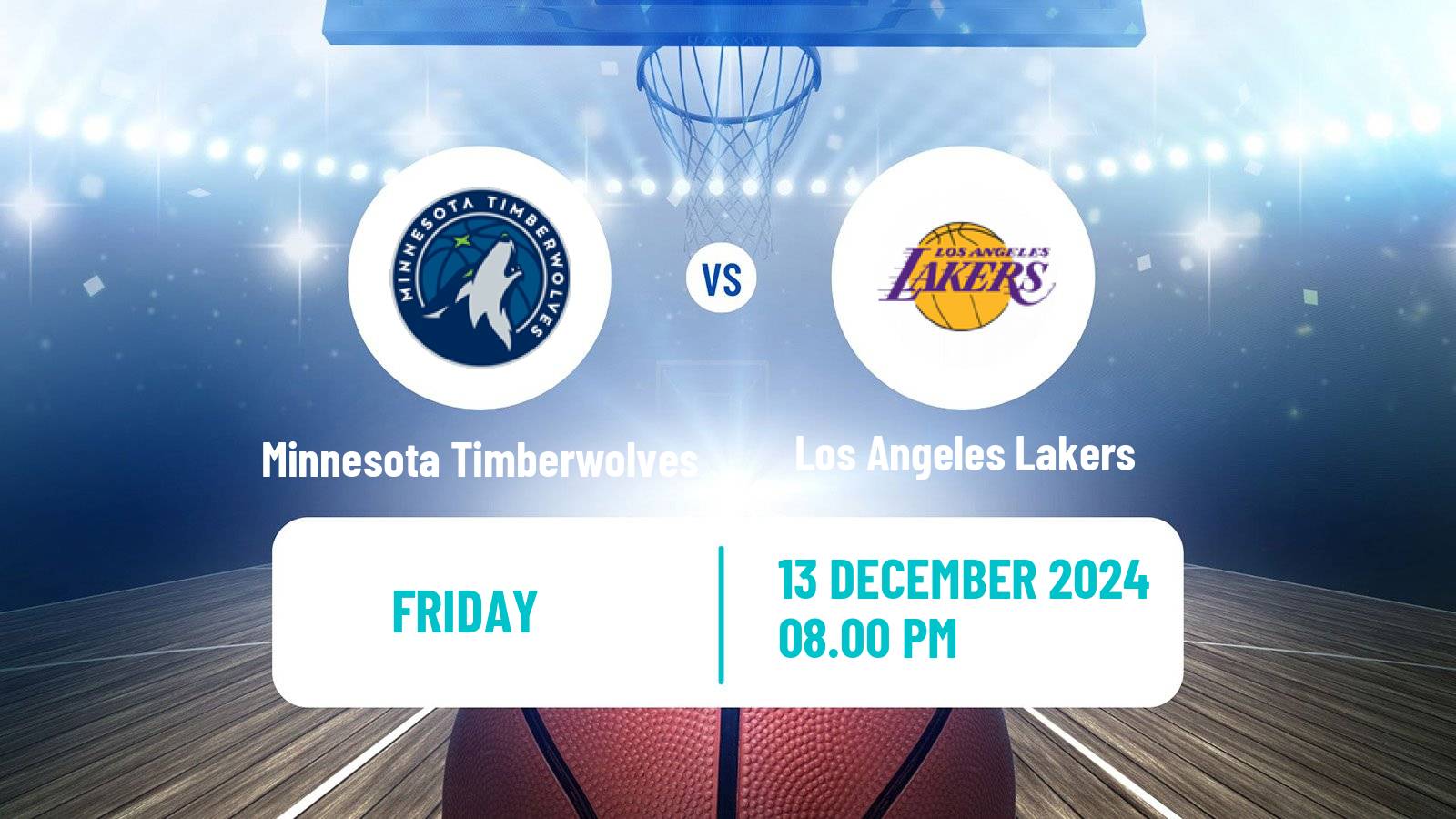 Basketball NBA Minnesota Timberwolves - Los Angeles Lakers