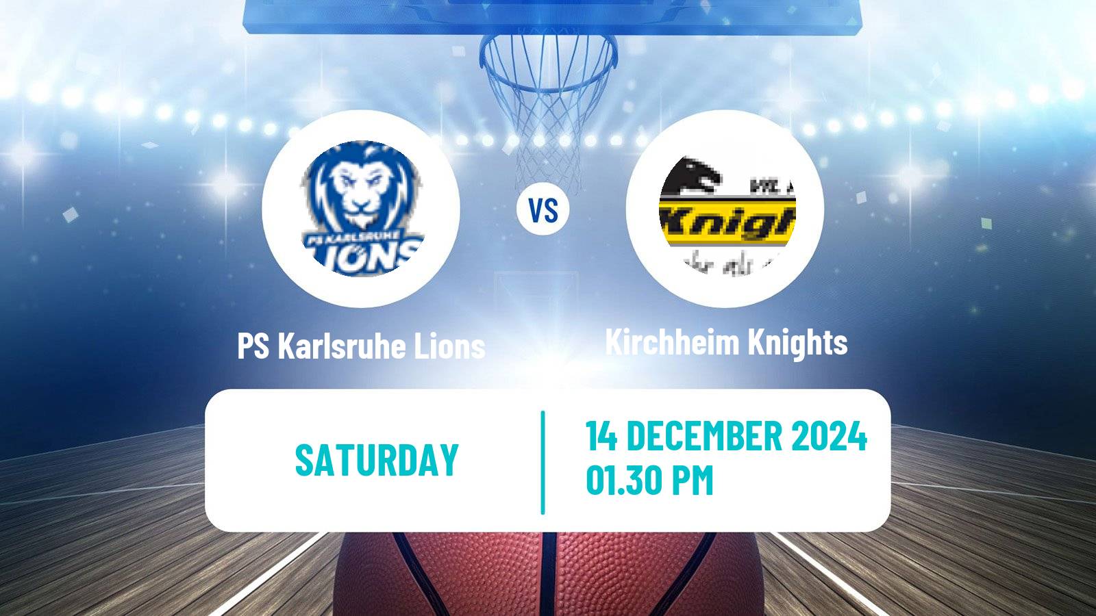 Basketball German Pro A Basketball PS Karlsruhe Lions - Kirchheim Knights