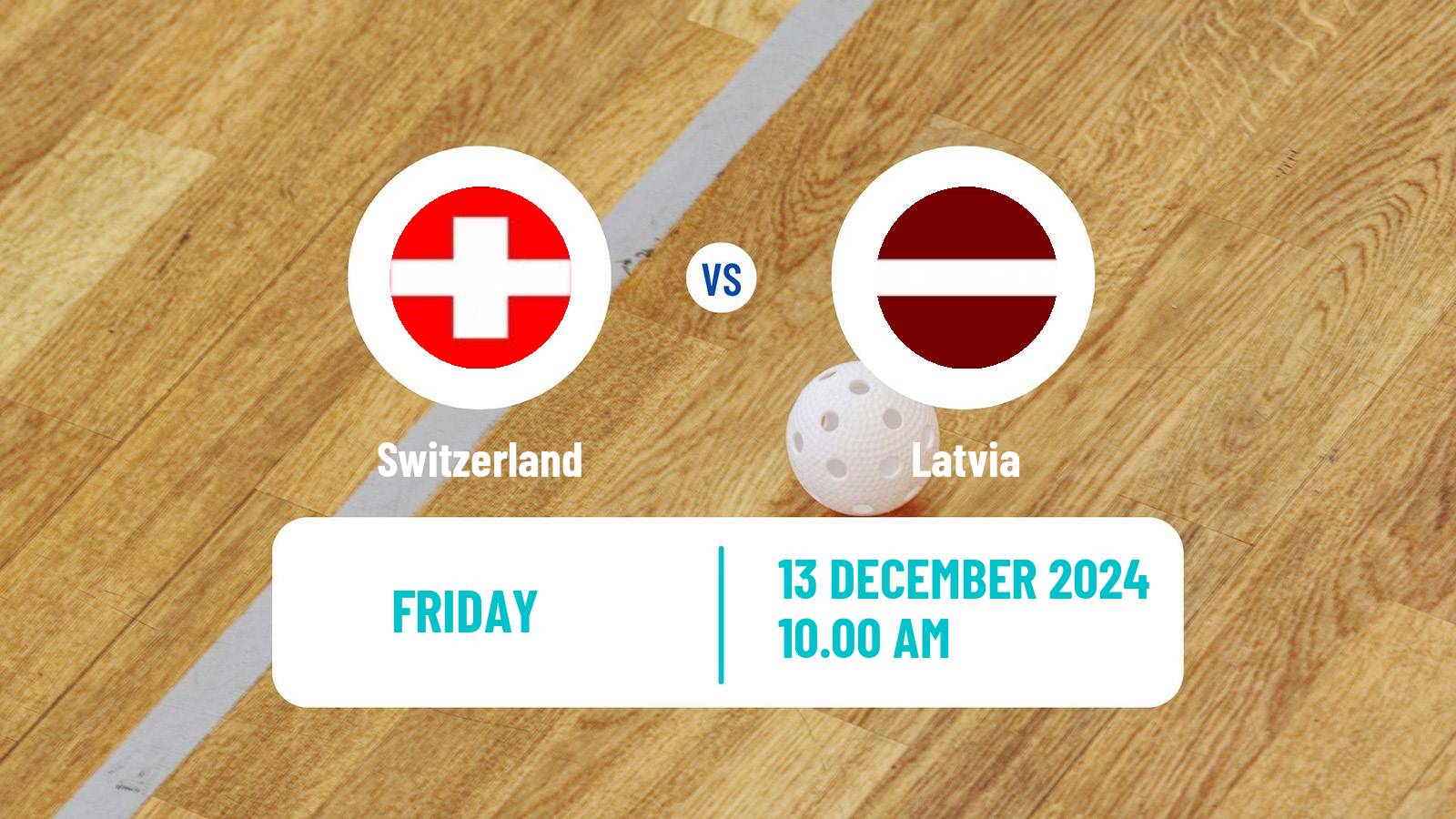 Floorball World Championship Floorball Switzerland - Latvia