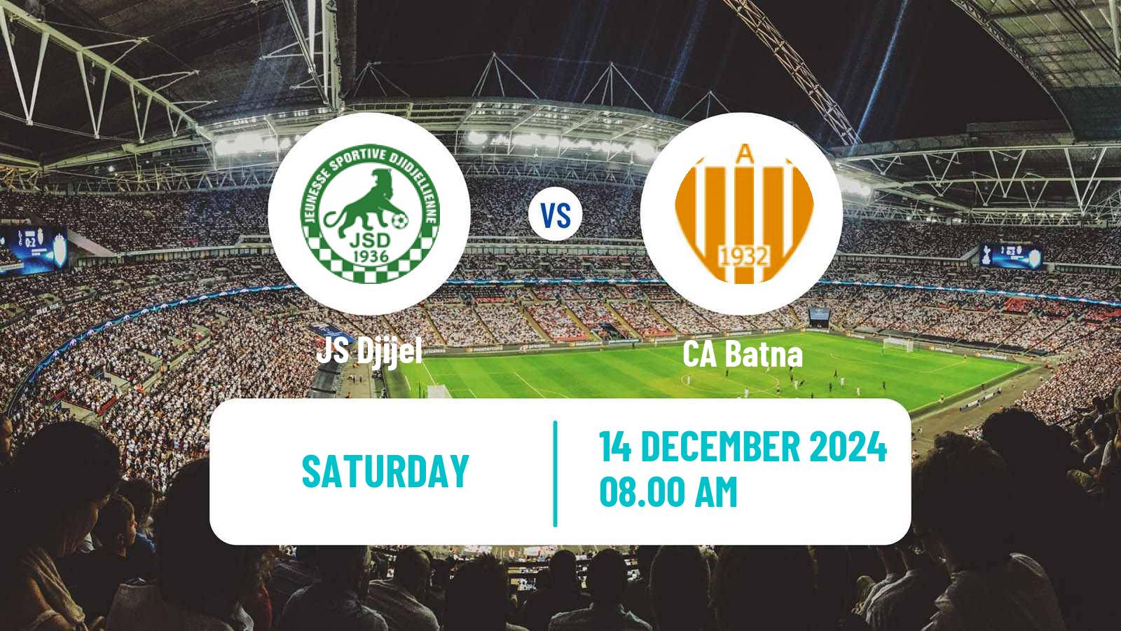 Soccer Algerian Ligue 2 Djijel - CA Batna