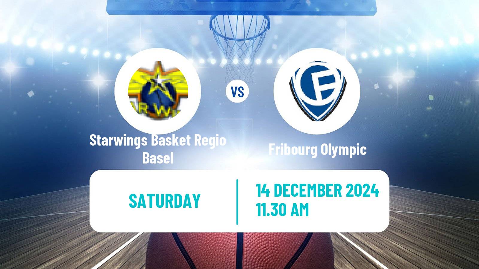 Basketball Swiss SB League Basketball Starwings Basket Regio Basel - Fribourg Olympic