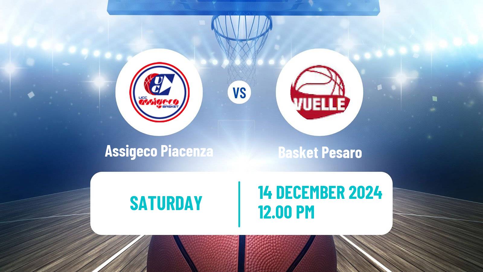 Basketball Italian Serie A2 Basketball Assigeco Piacenza - Basket Pesaro