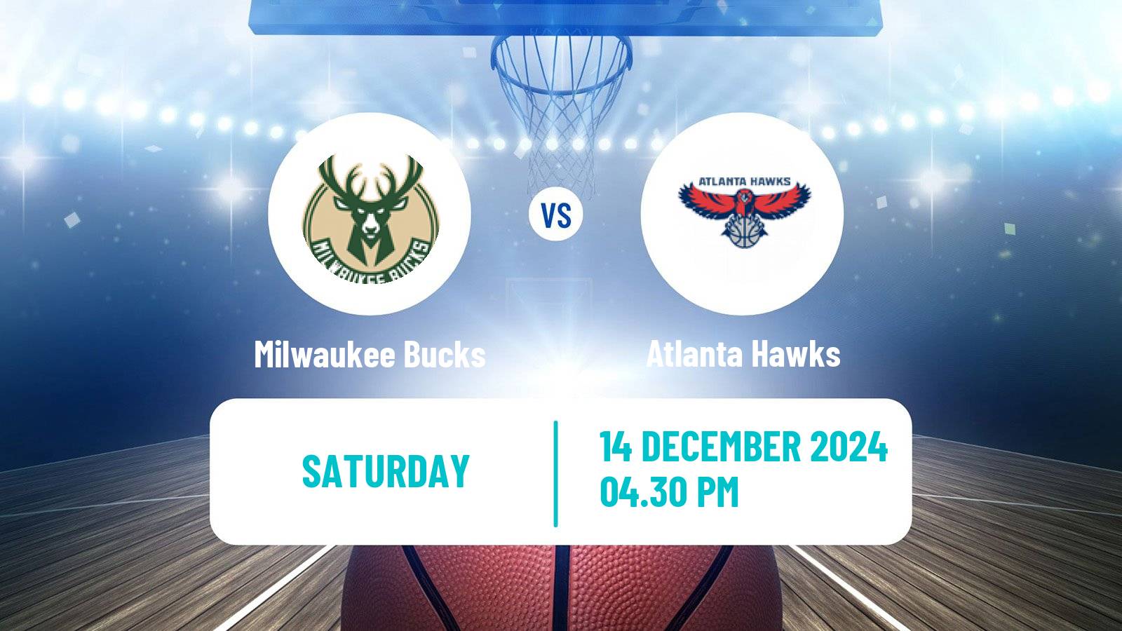 Basketball NBA Milwaukee Bucks - Atlanta Hawks