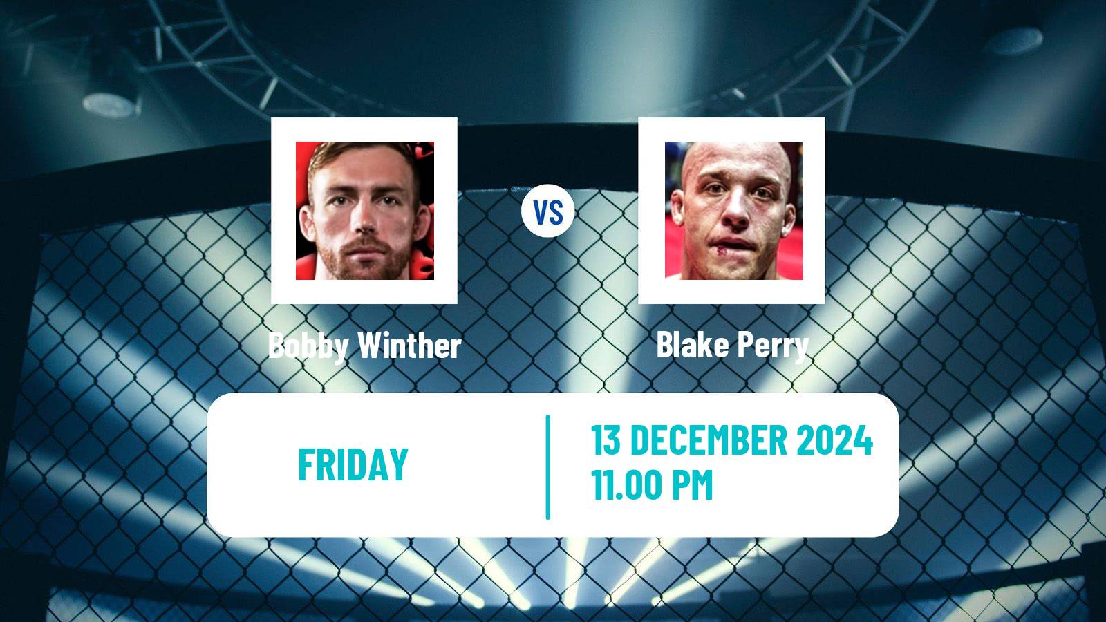 MMA Welterweight Cage Warriors Men Bobby Winther - Blake Perry