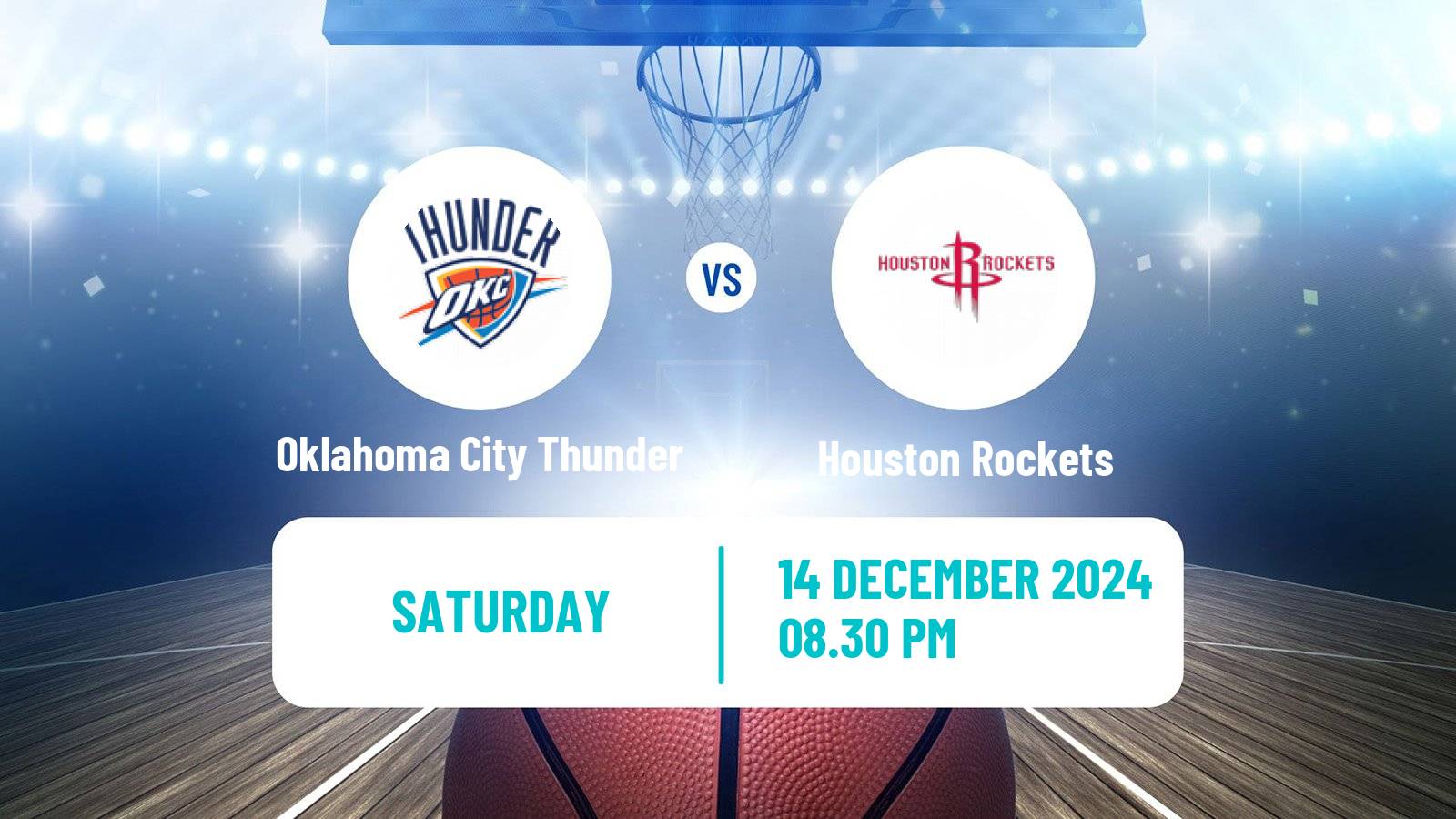 Basketball NBA Oklahoma City Thunder - Houston Rockets