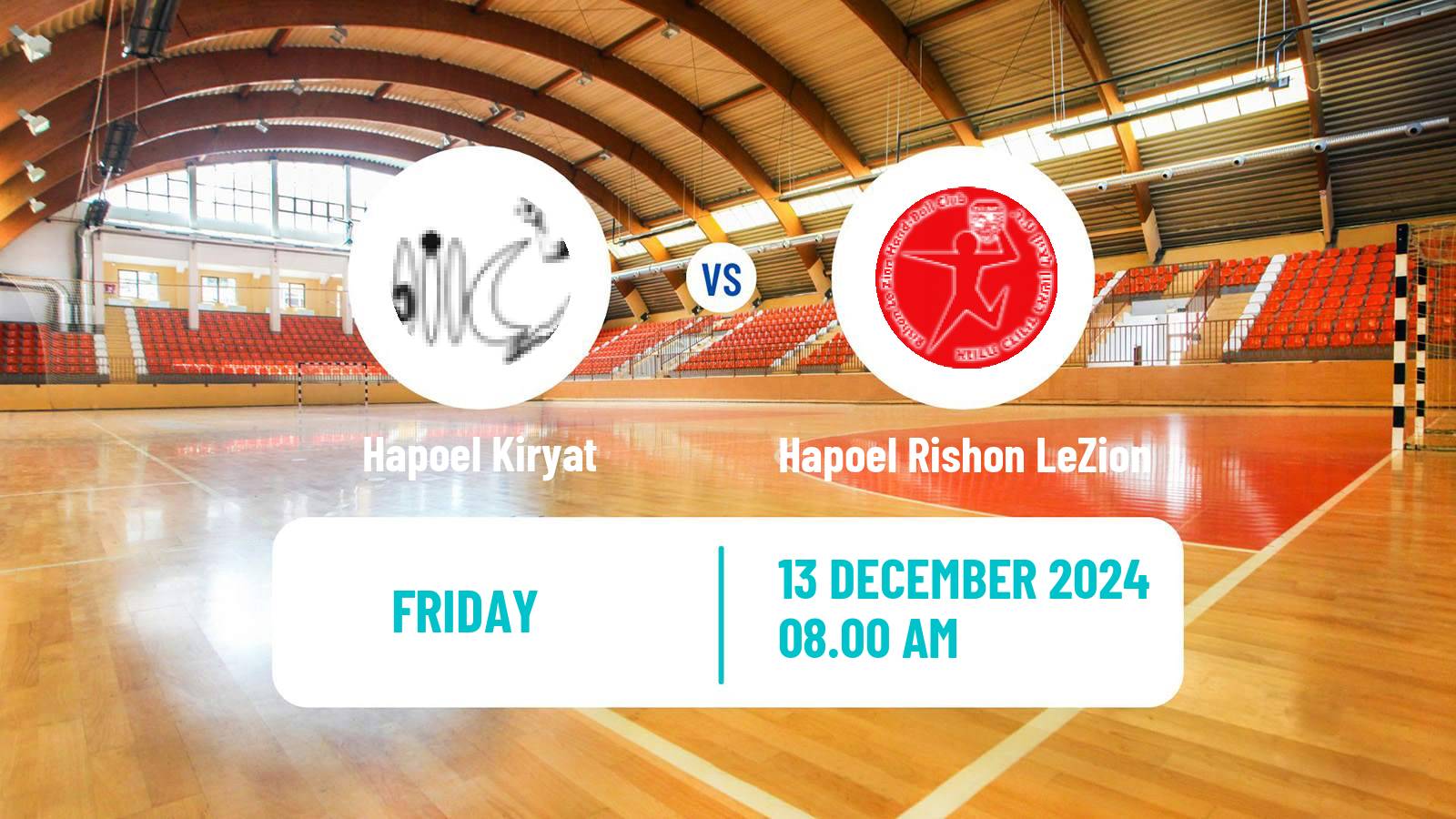 Handball Israeli Division 1 Handball Hapoel Kiryat - Hapoel Rishon LeZion