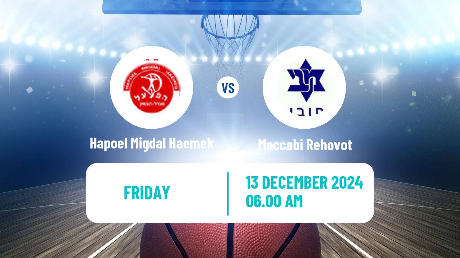 Basketball Israeli Liga Leumit Basketball Hapoel Migdal Haemek - Maccabi Rehovot