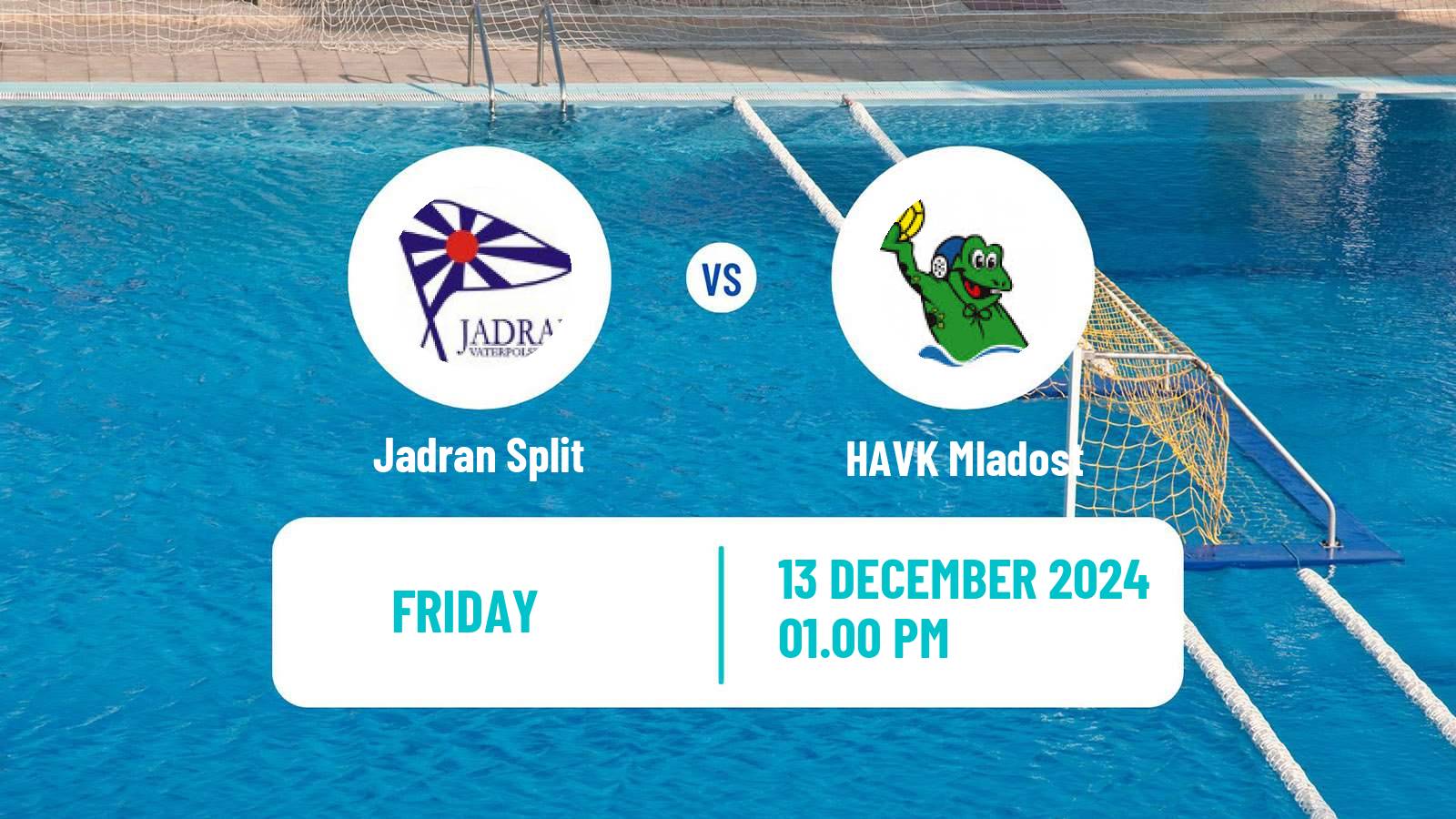 Water polo Serbian Super Liga Water Polo Jadran Split - HAVK Mladost