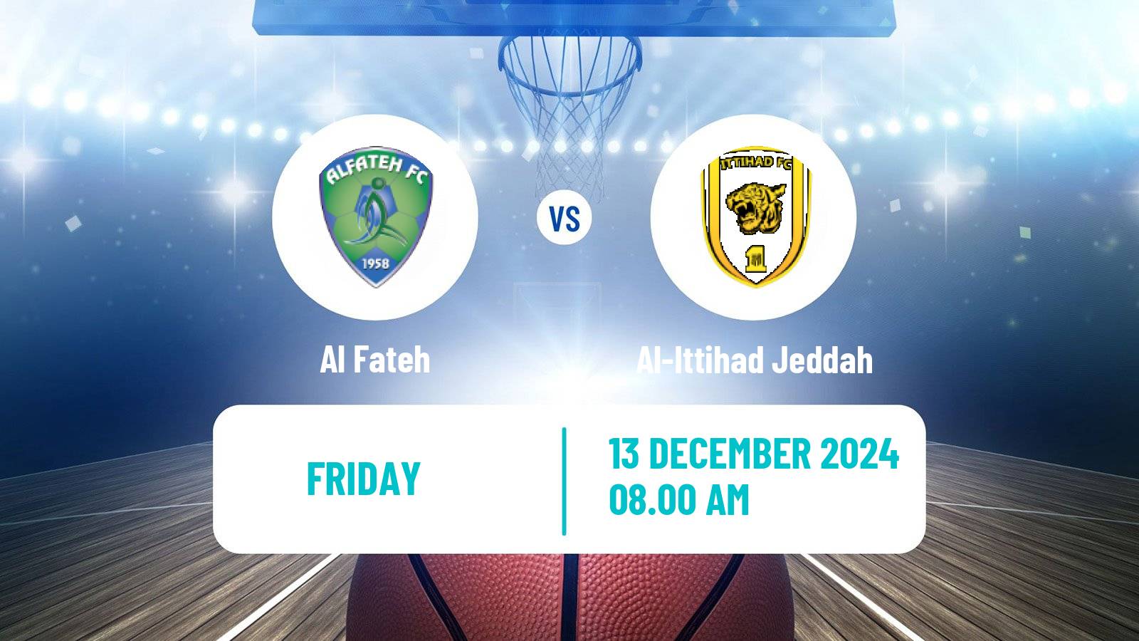 Basketball Saudi Premier League Basketball Al Fateh - Al-Ittihad Jeddah