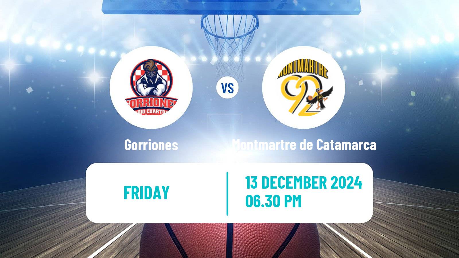 Basketball Argentinian Liga Femenina Basketball Gorriones - Montmartre de Catamarca