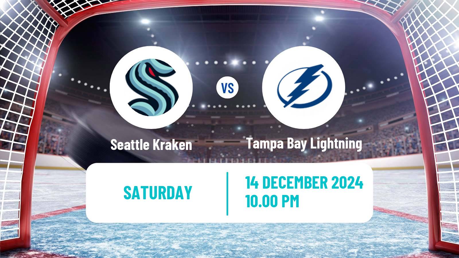 Hockey NHL Seattle Kraken - Tampa Bay Lightning