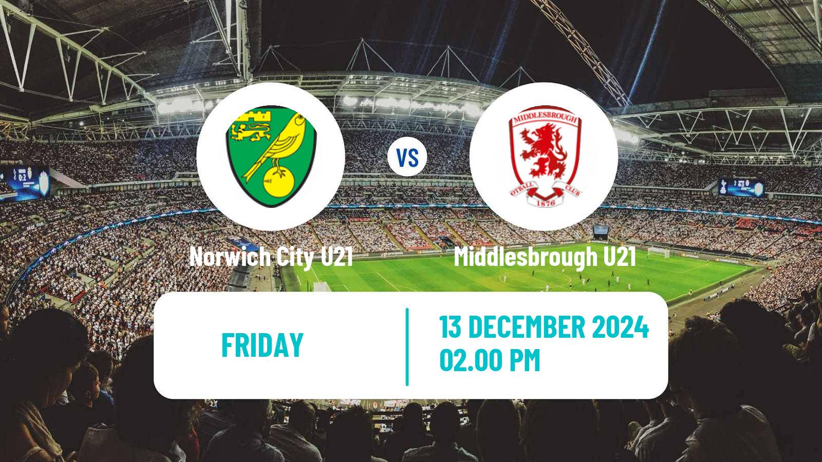 Soccer English Premier League 2 Norwich City U21 - Middlesbrough U21