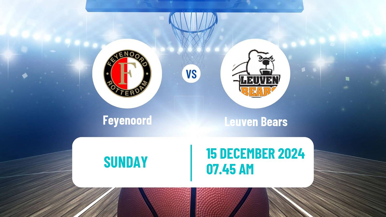 Basketball BNXT League Feyenoord - Leuven Bears