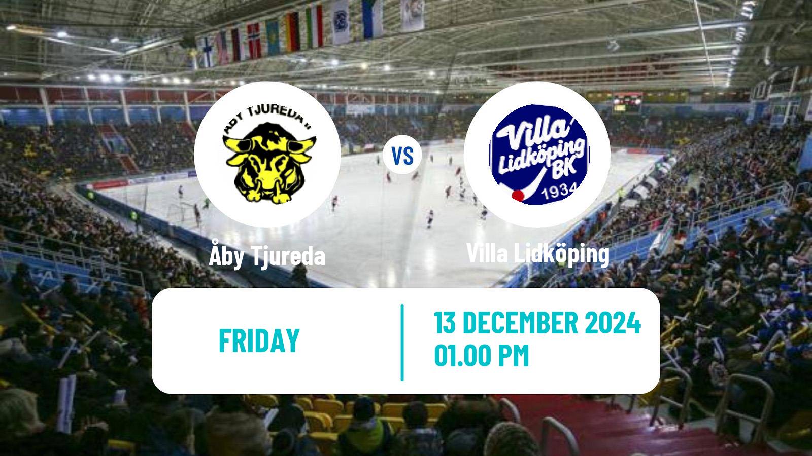 Bandy Swedish Elitserien Bandy Åby Tjureda - Villa Lidköping