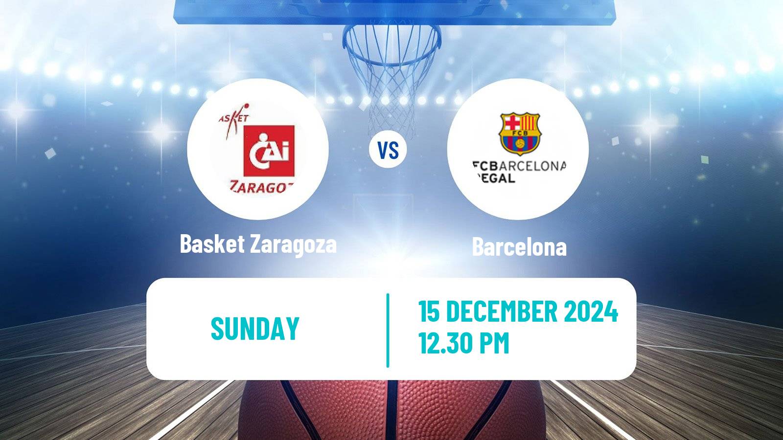 Basketball Spanish ACB League Basket Zaragoza - Barcelona