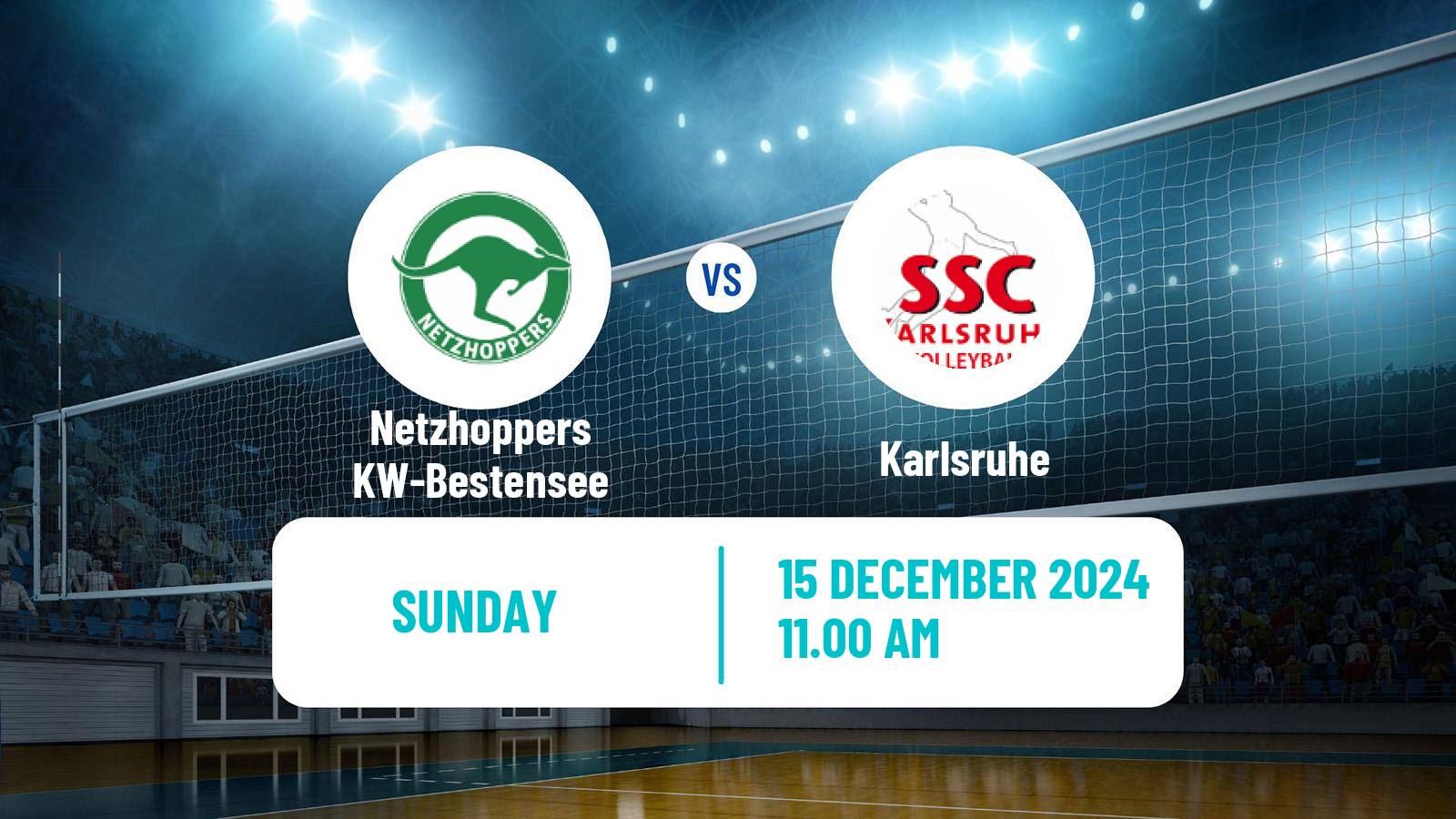 Volleyball German Bundesliga Volleyball Netzhoppers KW-Bestensee - Karlsruhe