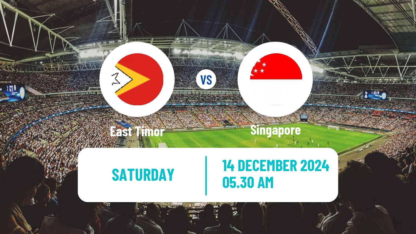 Soccer AFF Сhampionship East Timor - Singapore