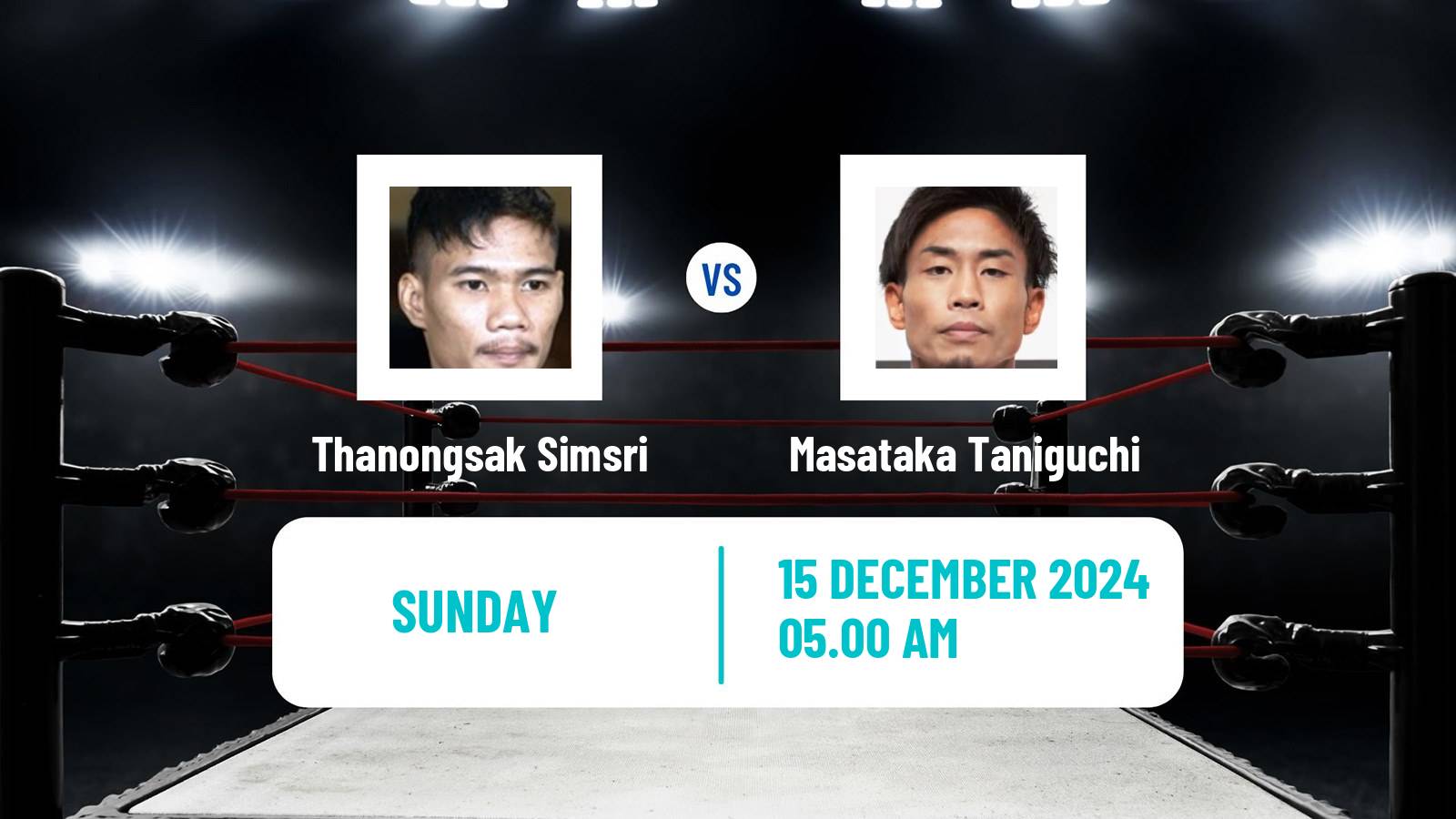 Boxing Light Flyweight Opbf Title Men Thanongsak Simsri - Masataka Taniguchi