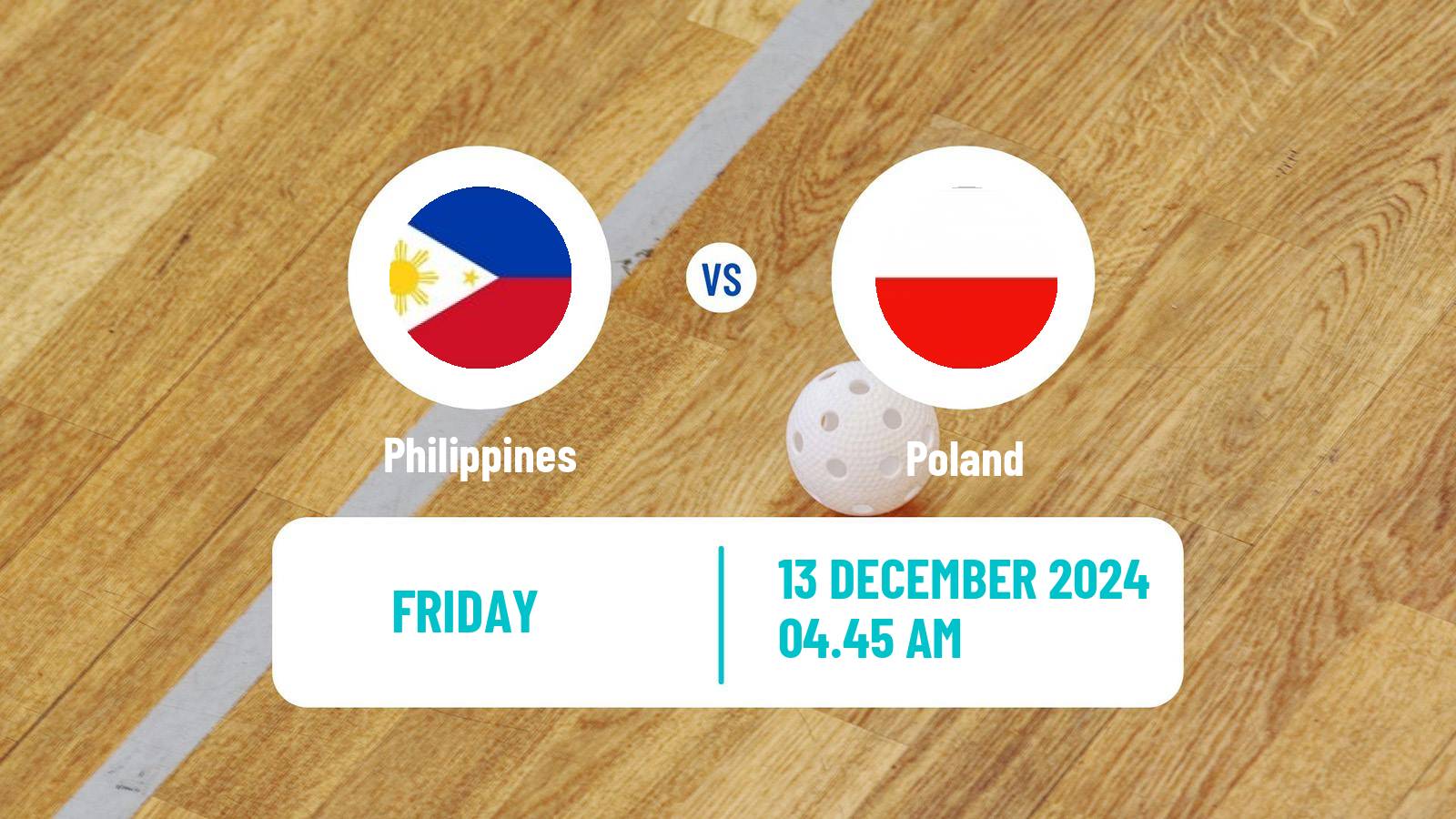 Floorball World Championship Floorball Philippines - Poland