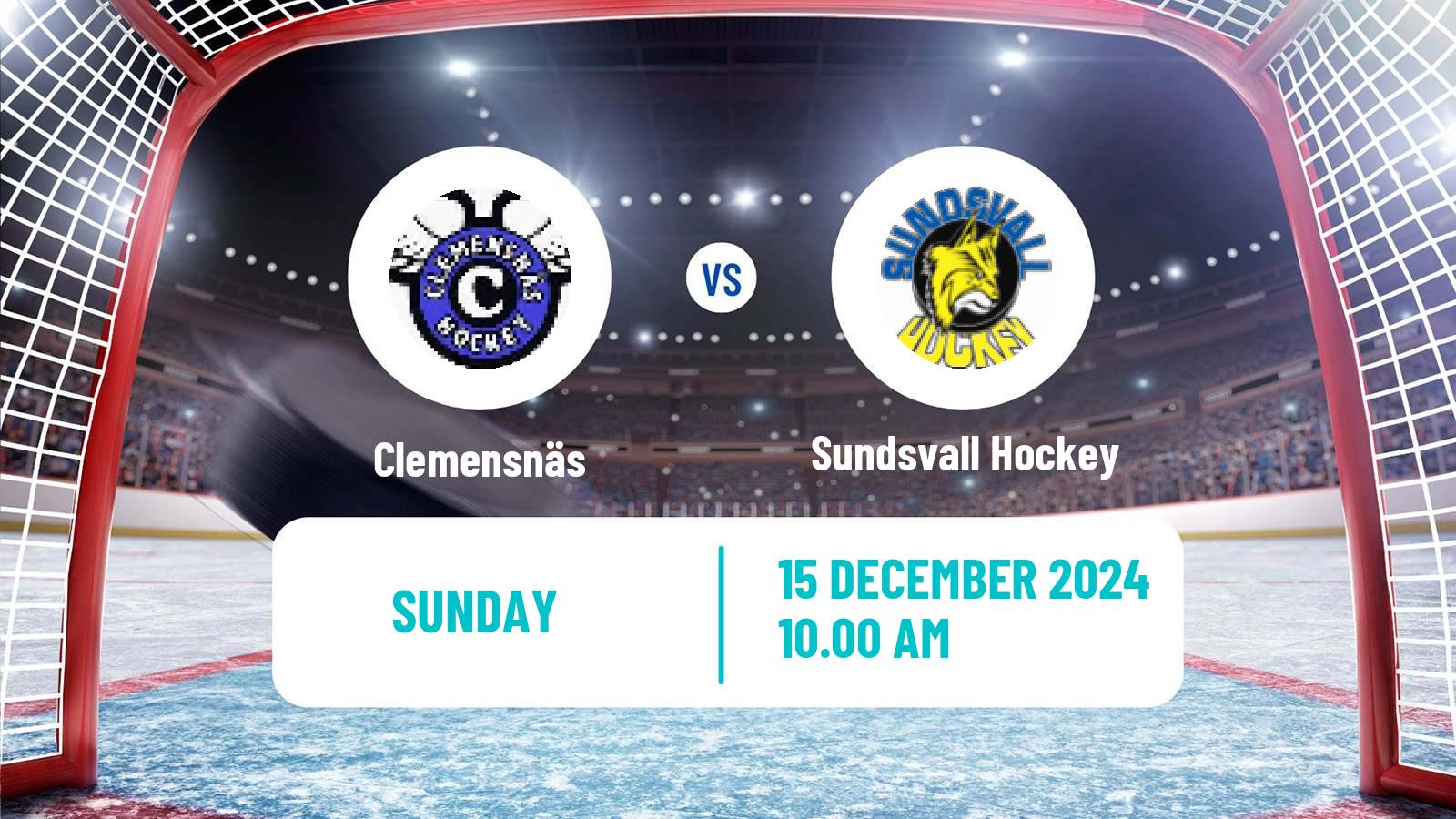 Hockey Swedish HockeyEttan Norra Clemensnäs - Sundsvall Hockey