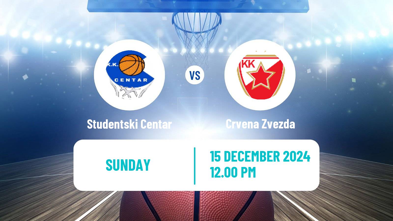 Basketball Adriatic League Studentski Centar - Crvena Zvezda