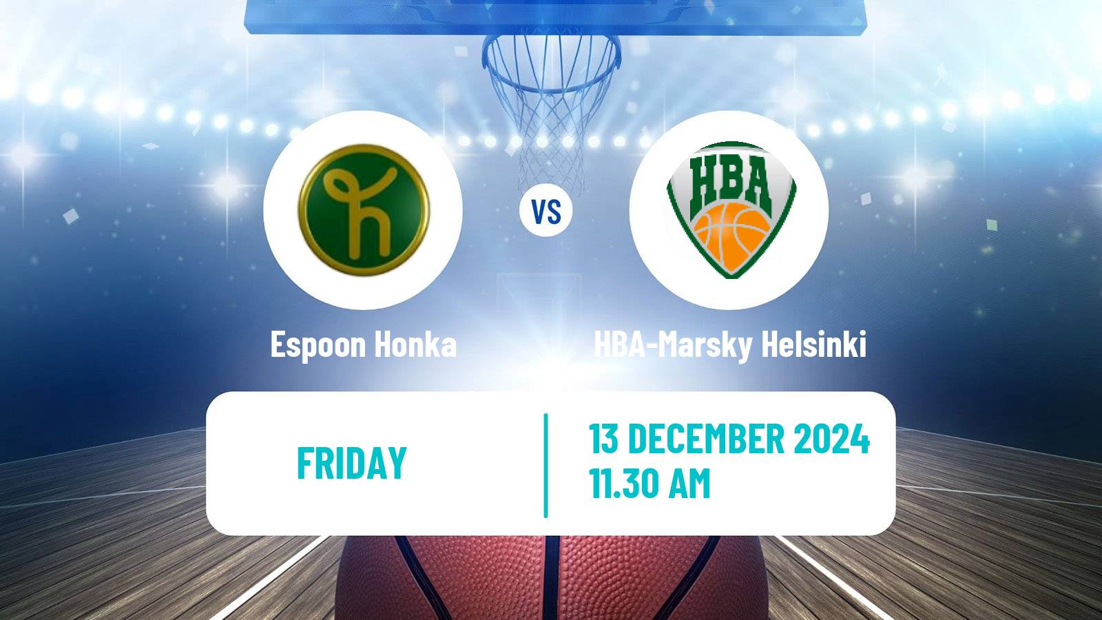 Basketball Finnish Korisliiga Women Espoon Honka - HBA-Marsky Helsinki