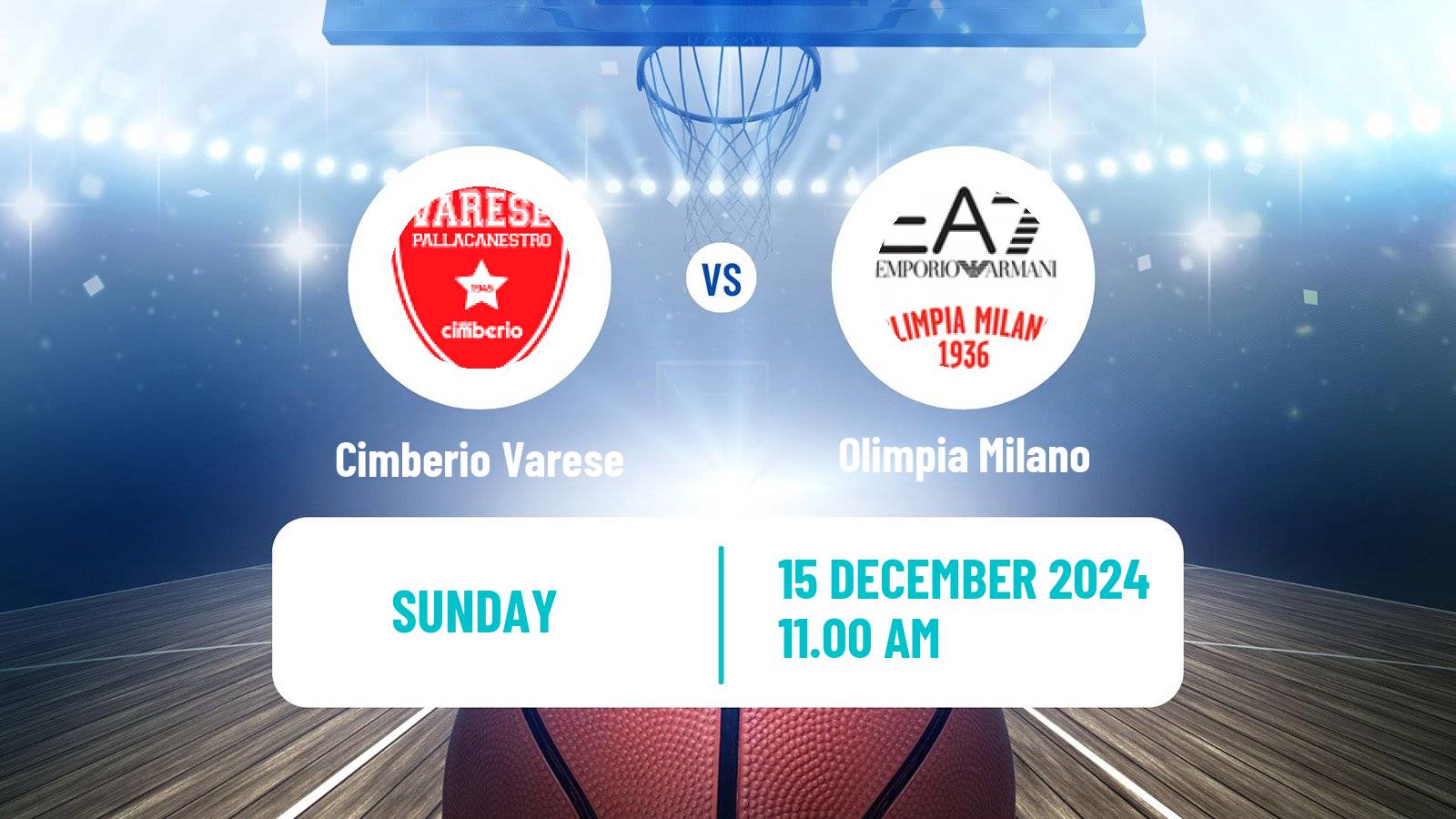 Basketball Italian Lega A Basketball Cimberio Varese - Olimpia Milano