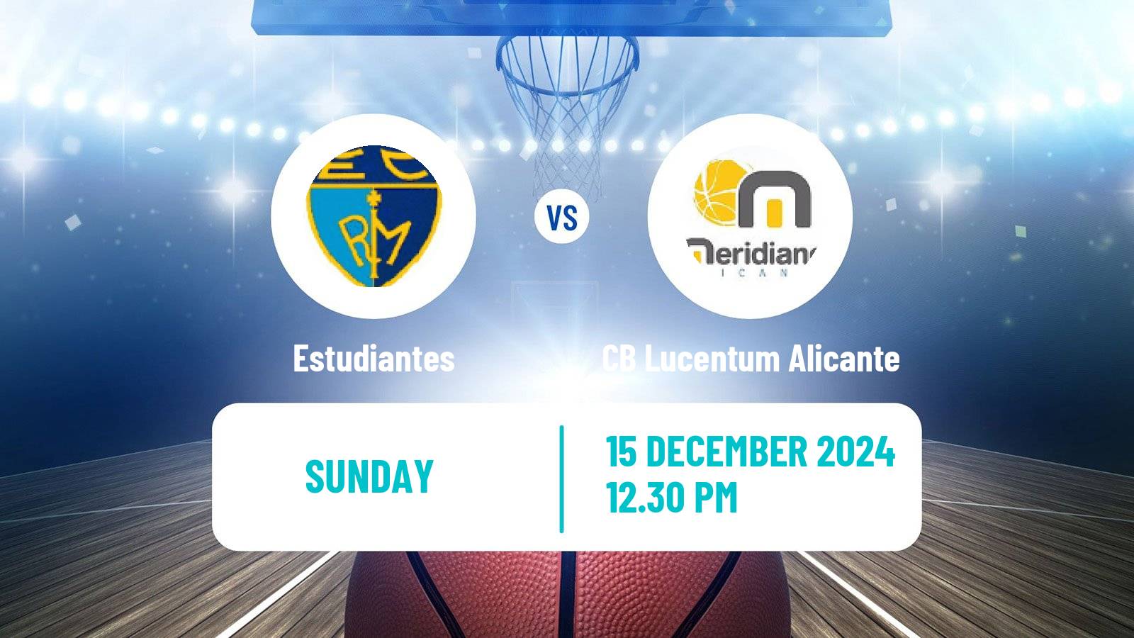 Basketball Spanish LEB Oro Estudiantes - CB Lucentum Alicante