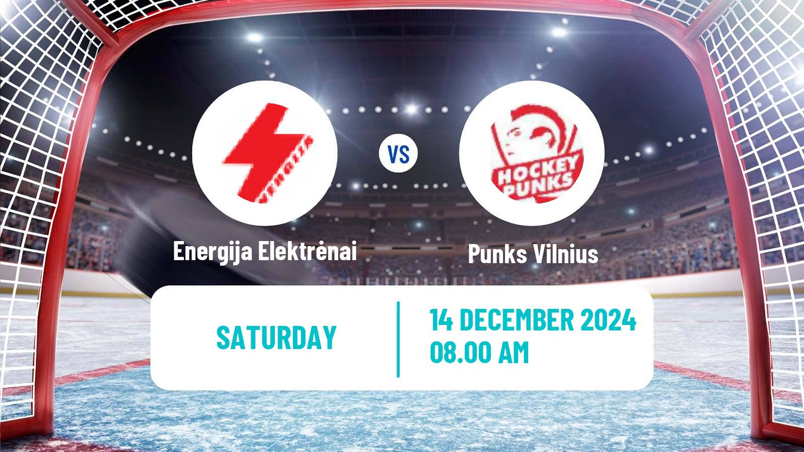 Hockey Latvian Hokeja Liga Energija Elektrėnai - Punks Vilnius