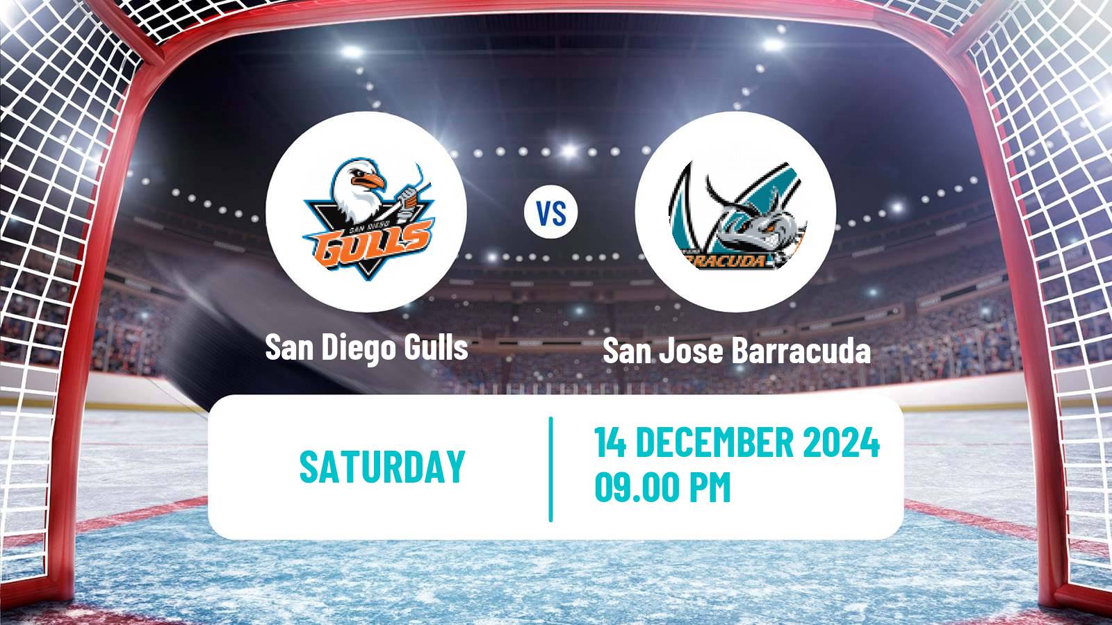 Hockey AHL San Diego Gulls - San Jose Barracuda