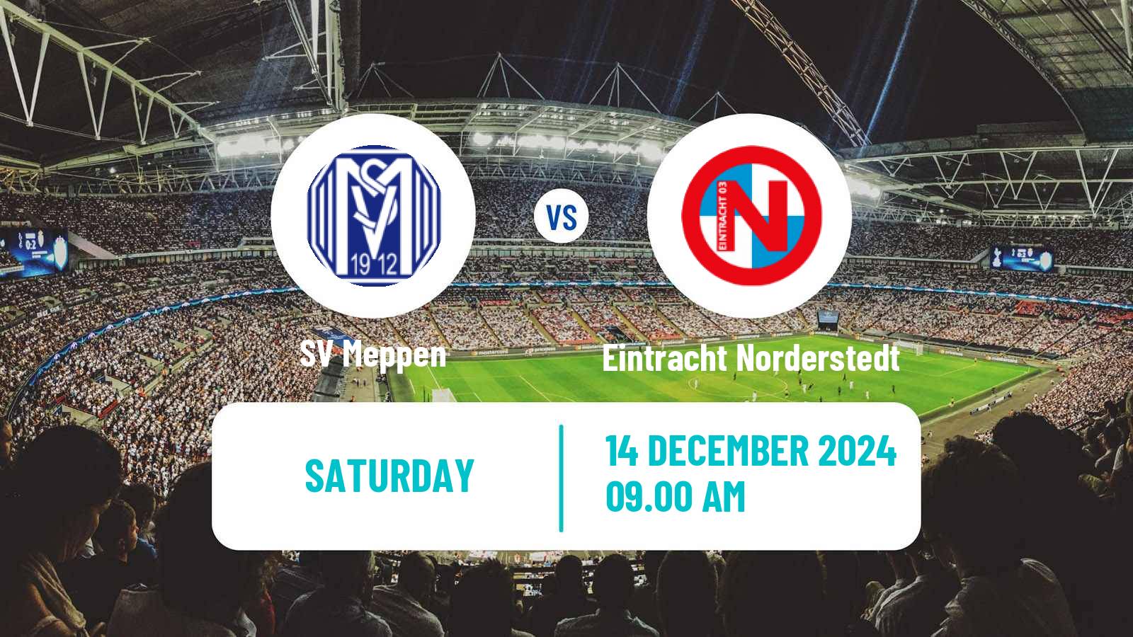 Soccer German Regionalliga North Meppen - Eintracht Norderstedt