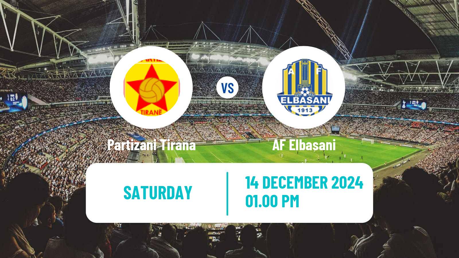 Soccer Albanian Super League Partizani Tirana - AF Elbasani