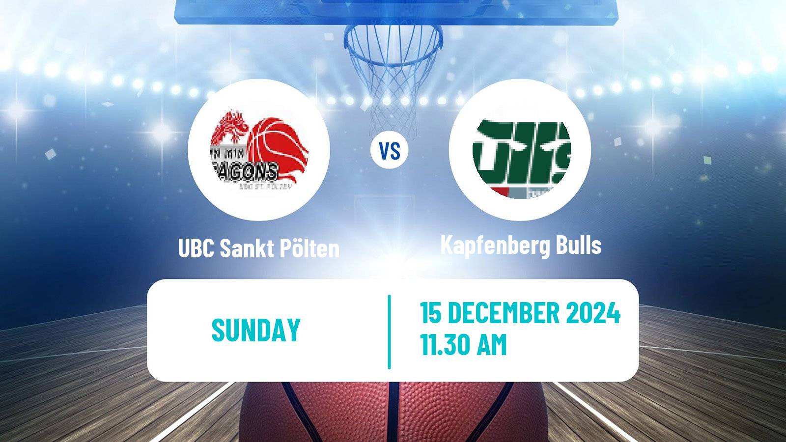 Basketball Austrian Superliga Basketball UBC Sankt Pölten - Kapfenberg Bulls