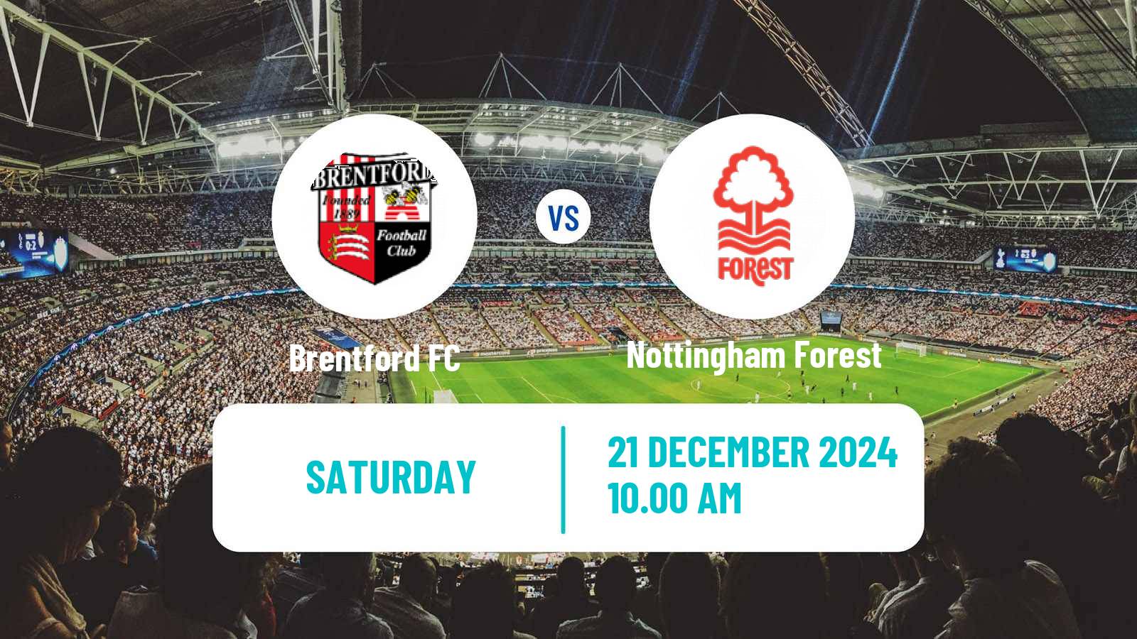 Soccer English Premier League Brentford - Nottingham Forest