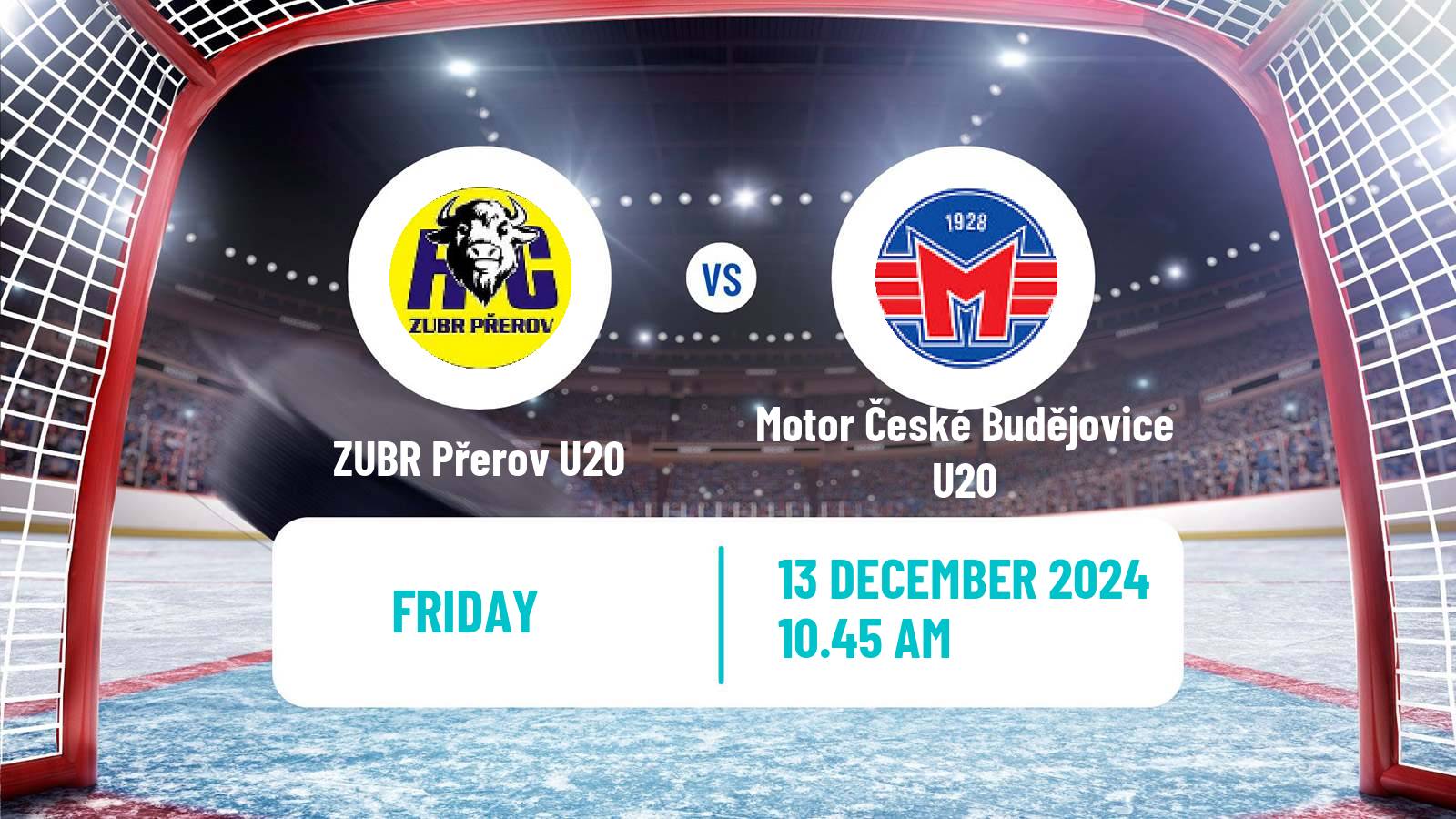 Hockey Czech ELJ ZUBR Přerov U20 - Motor České Budějovice U20