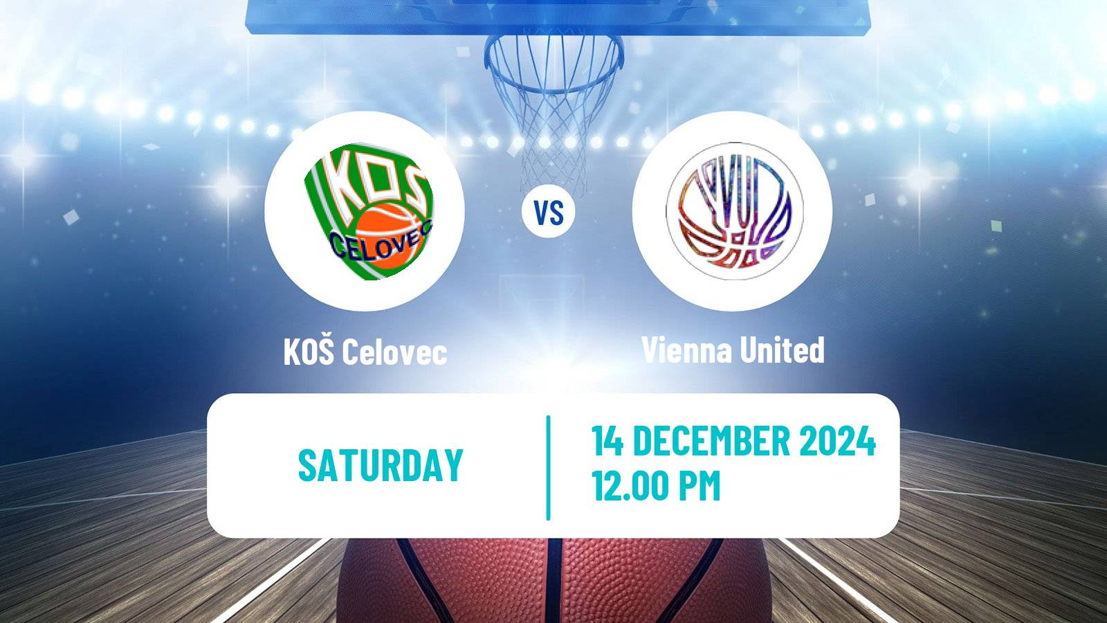 Basketball Austrian Zweite Liga Basketball Celovec - Vienna United