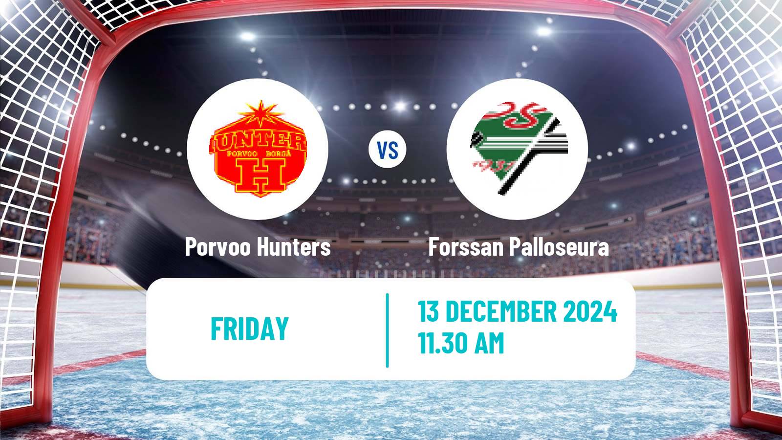 Hockey Finnish Suomi-sarja Porvoo Hunters - Forssan Palloseura