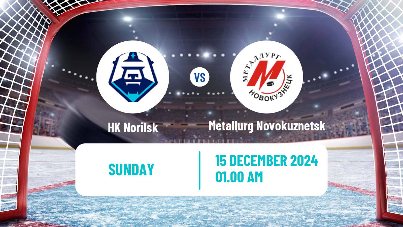 Hockey VHL Norilsk - Metallurg Novokuznetsk