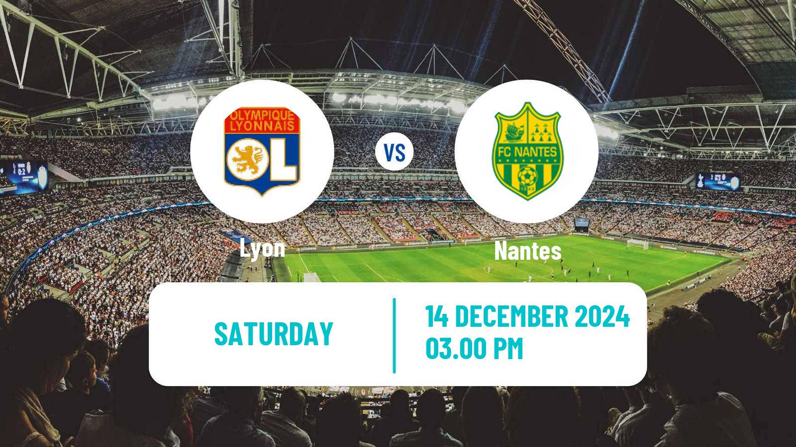 Soccer French Division 1 Women Lyon - Nantes