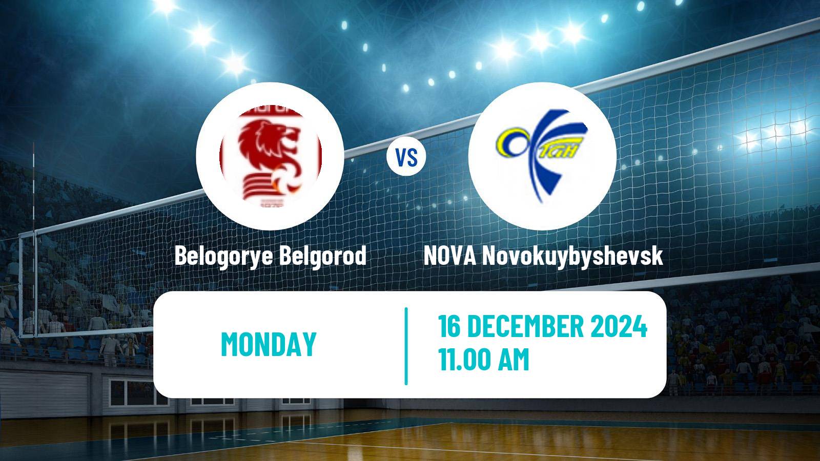 Volleyball Russian Super League Volleyball Belogorye Belgorod - NOVA Novokuybyshevsk