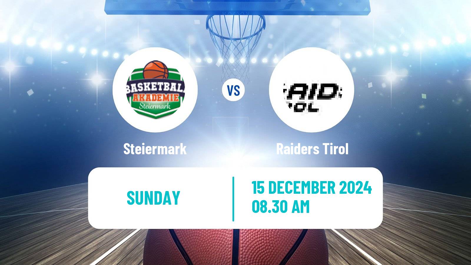 Basketball Austrian Zweite Liga Basketball Steiermark - Raiders Tirol