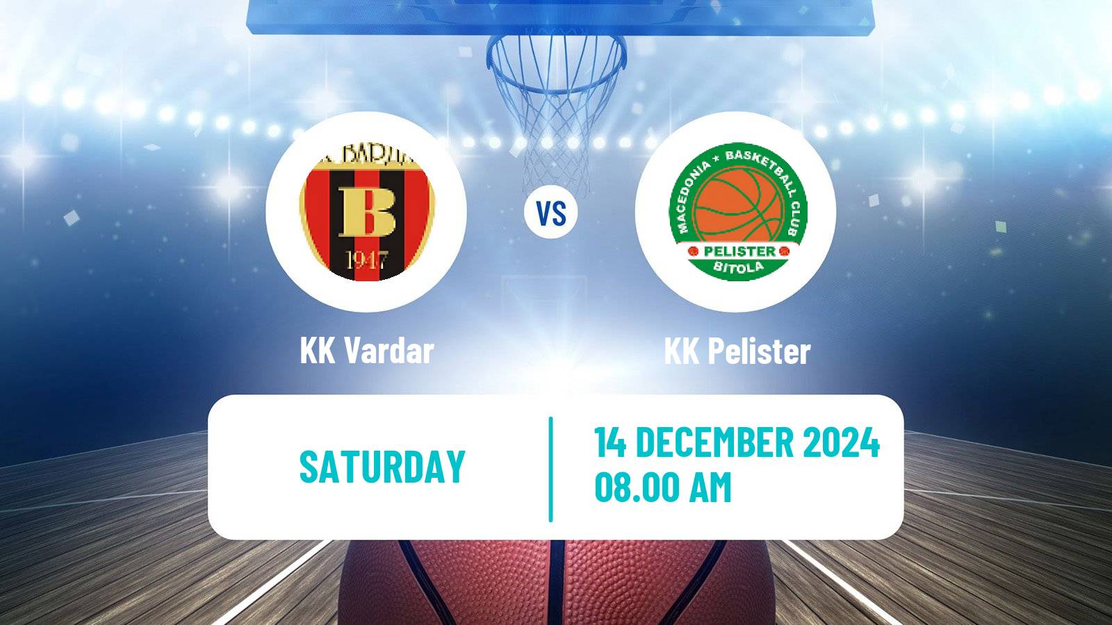 Basketball North Macedonian Prva Liga Basketball Vardar - Pelister