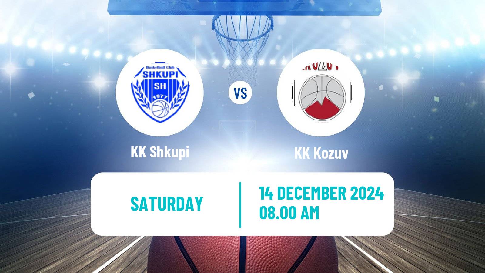 Basketball North Macedonian Prva Liga Basketball Shkupi - Kozuv