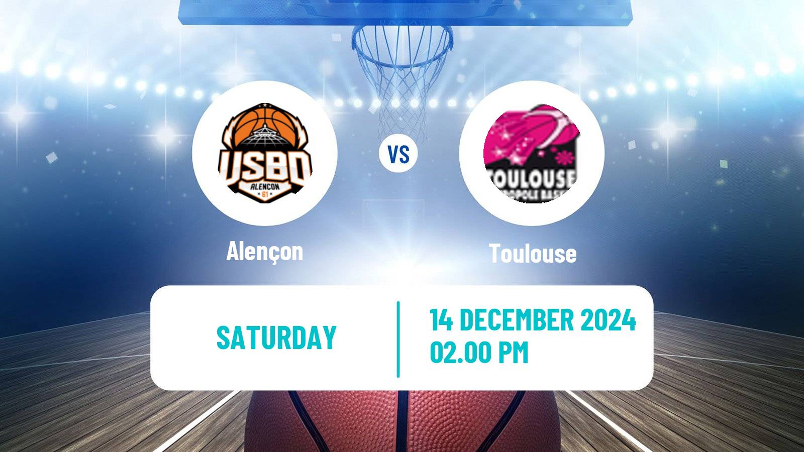 Basketball French Ligue 2 Basketball Women Alençon - Toulouse