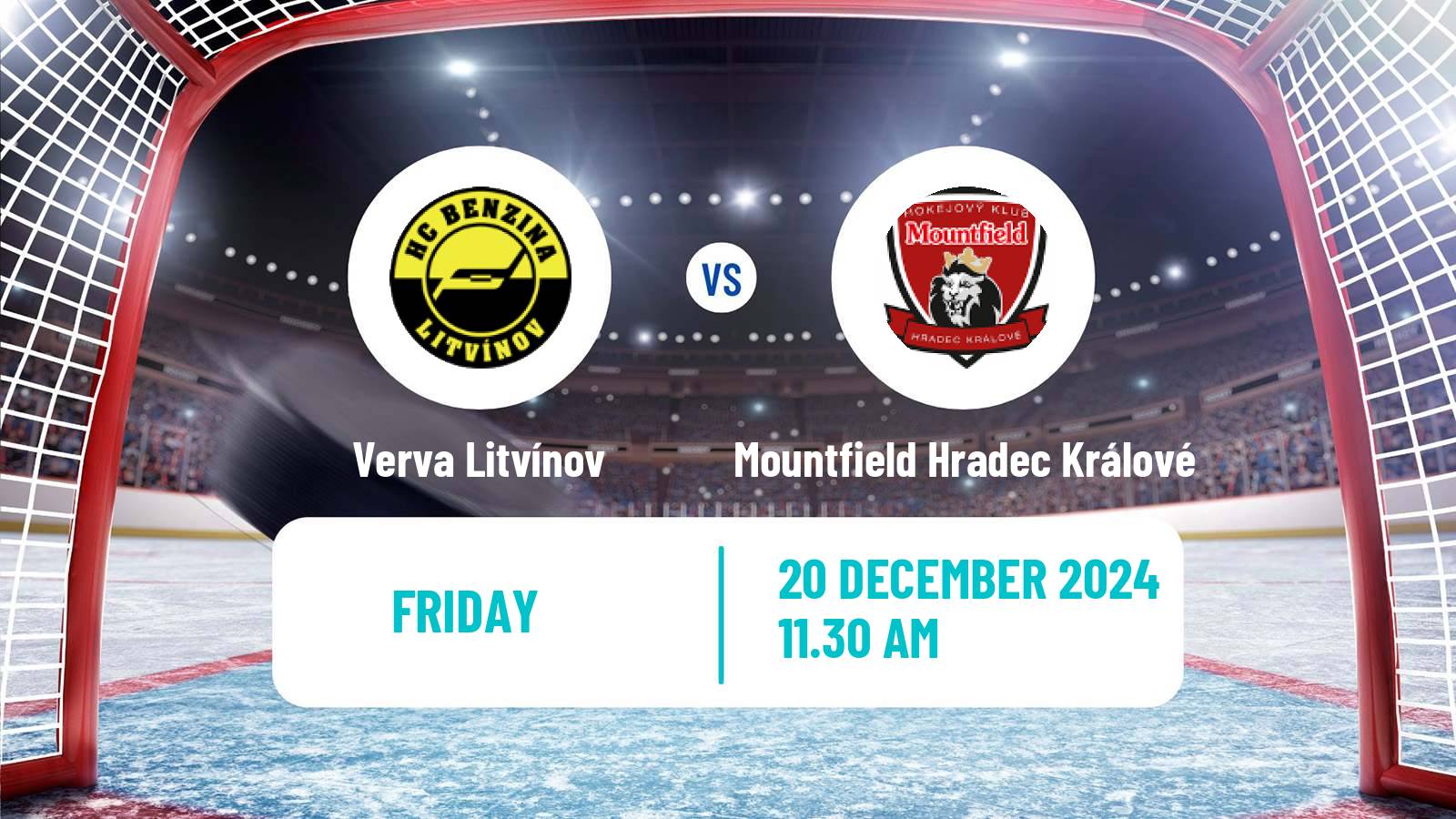 Hockey Czech Extraliga Verva Litvínov - Mountfield Hradec Králové