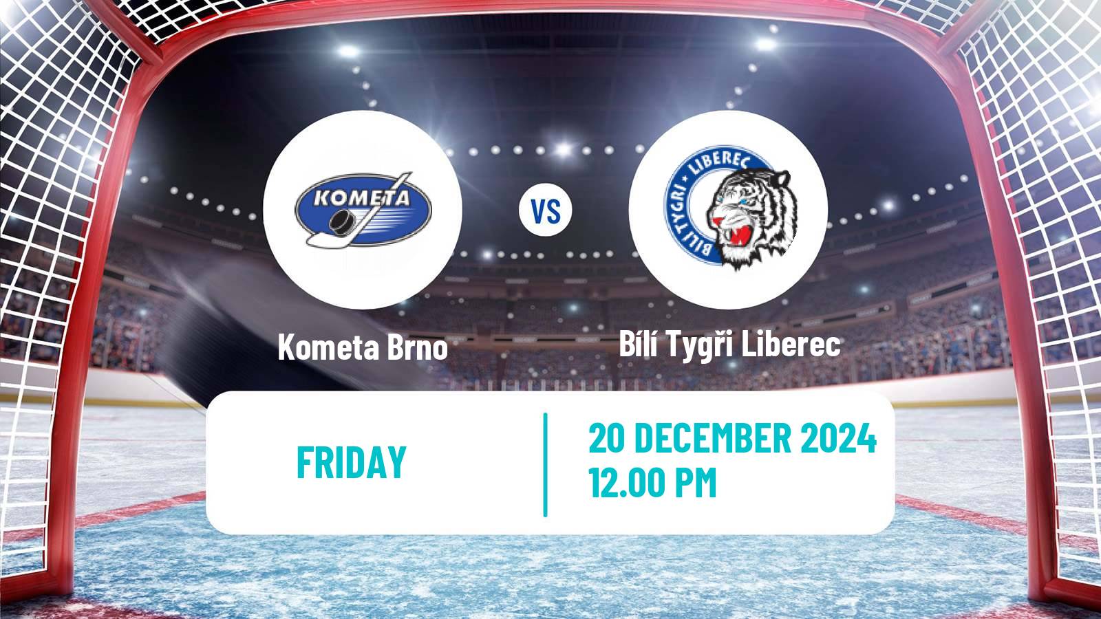 Hockey Czech Extraliga Kometa Brno - Bílí Tygři Liberec