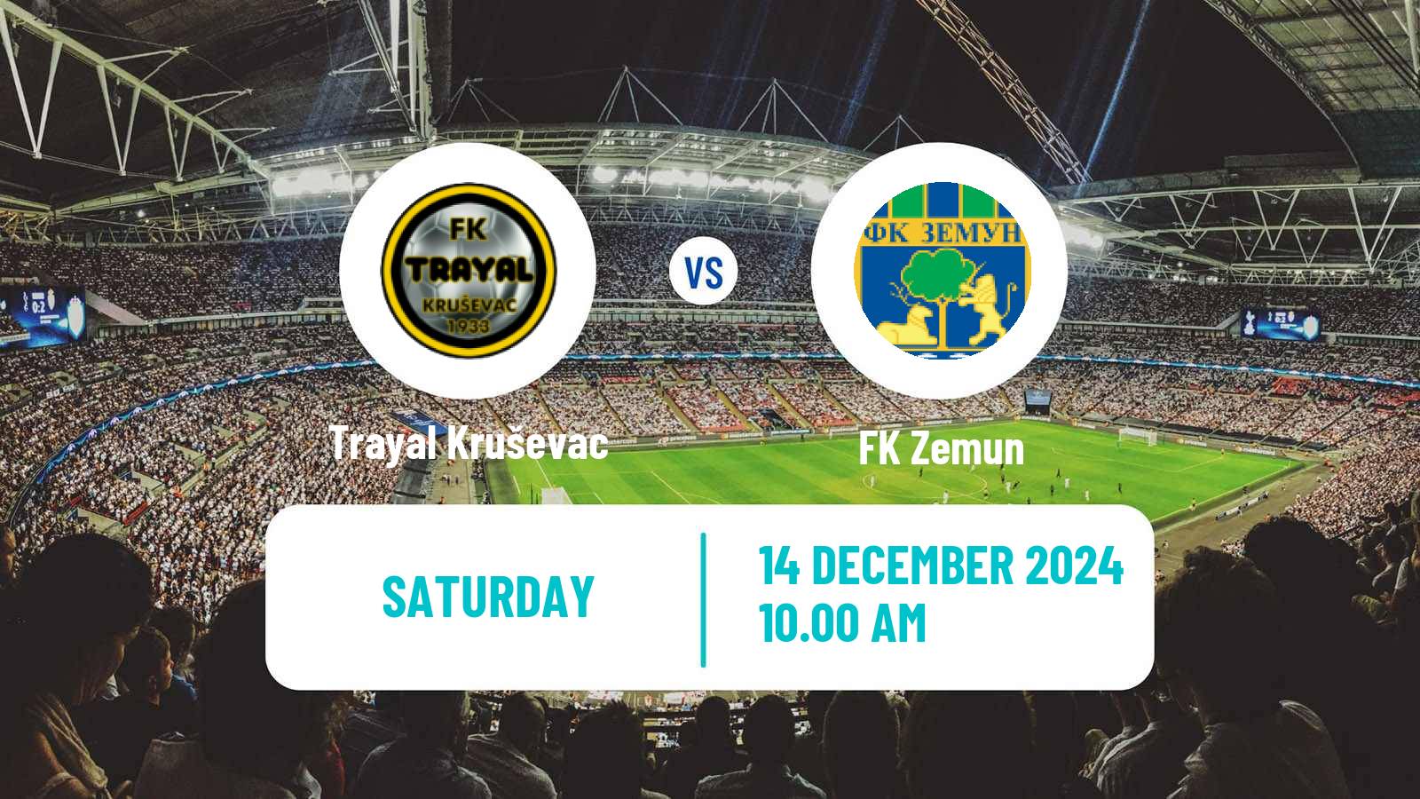 Soccer Serbian Prva Liga Trayal Kruševac - Zemun