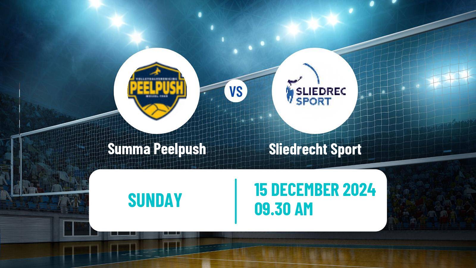 Volleyball Dutch Eredivisie Volleyball Women Summa Peelpush - Sliedrecht Sport